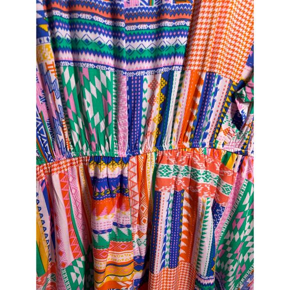 Savanna Jane Patch Work Print Dress Size 2X NWT - Picture 6 of 7